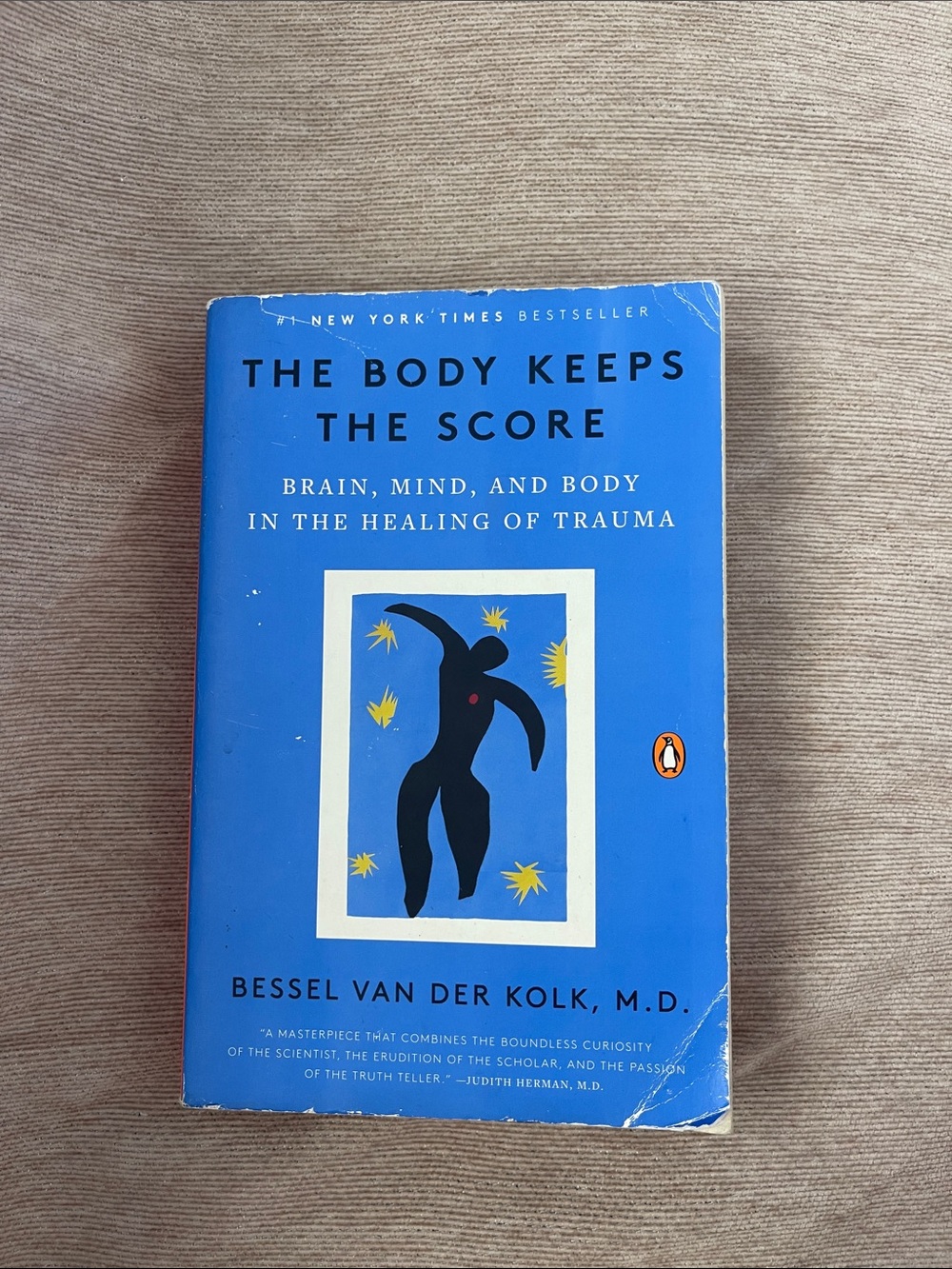 Original Penguin Blue Paperback with Small Orange Logo